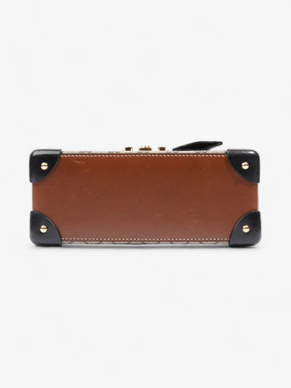 Gucci Bamboo Padlock Bag GG Supreme / Black / Brown Coated Canvas