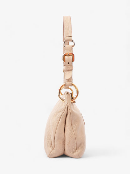 Prada Belted Zipped Beige Leather Medium
