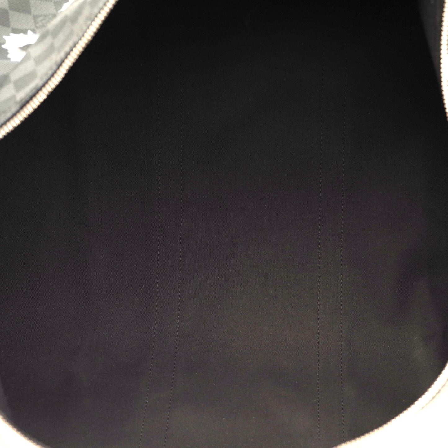 LOUIS VUITTON NEW Keepall 55 damier graphite strap customized "BATBAG II"!