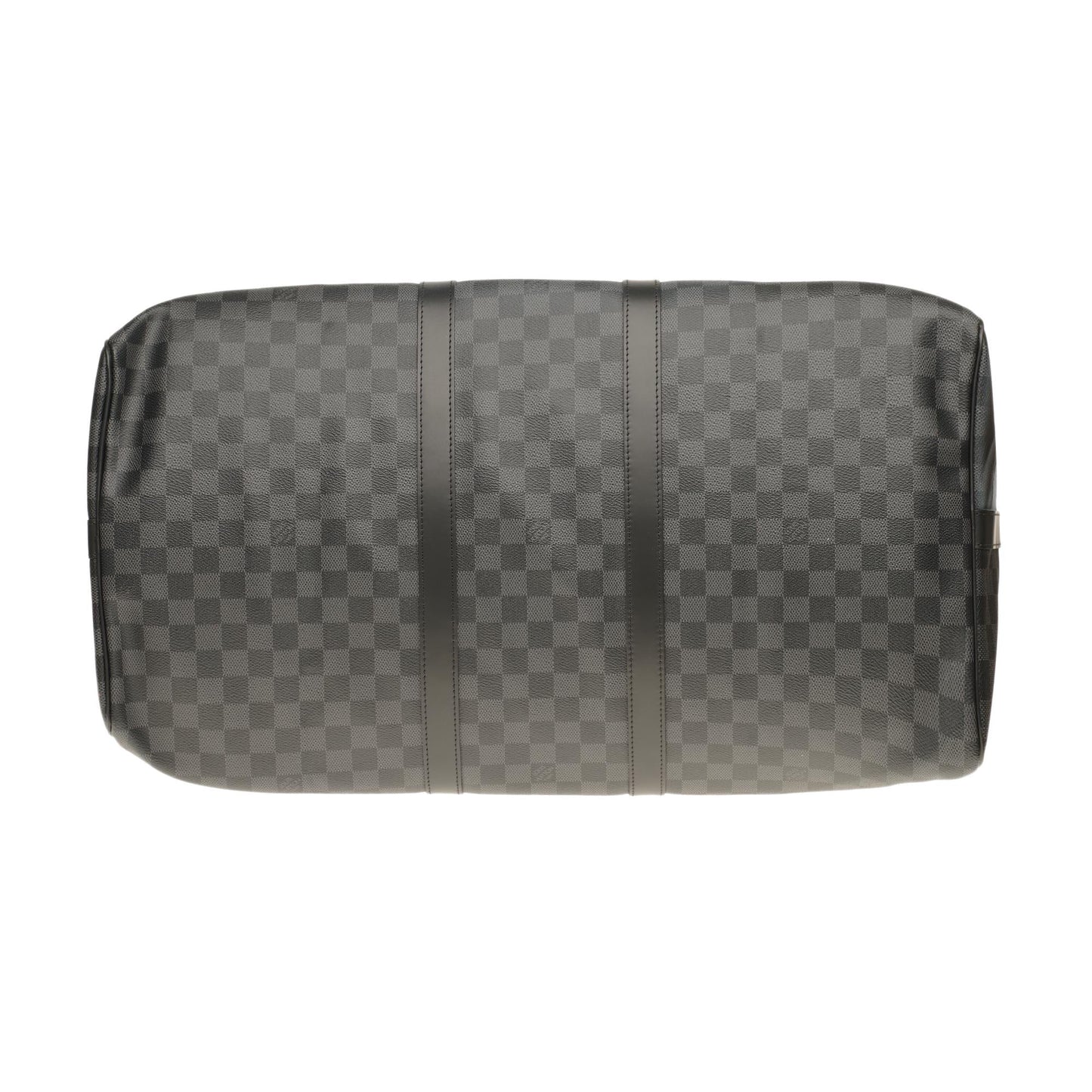 LOUIS VUITTON NEW Keepall 55 damier graphite strap customized "BATBAG II"!