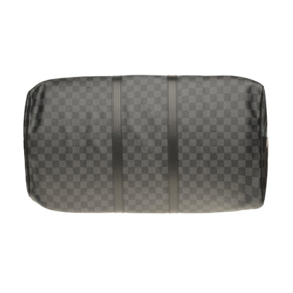 LOUIS VUITTON NEW Keepall 55 damier graphite strap customized "BATBAG II"!