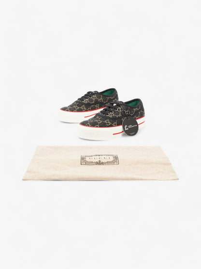 Gucci Tennis 1977 Black / Beige  / Red Canvas EU 37.5 UK 4.5