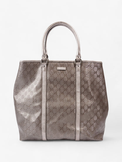 Gucci GG Implement Tote Bag Metallic Pink Canvas