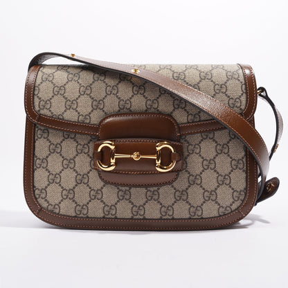 Gucci 1955 Horsebit Shoulder Bag Monogram Canvas