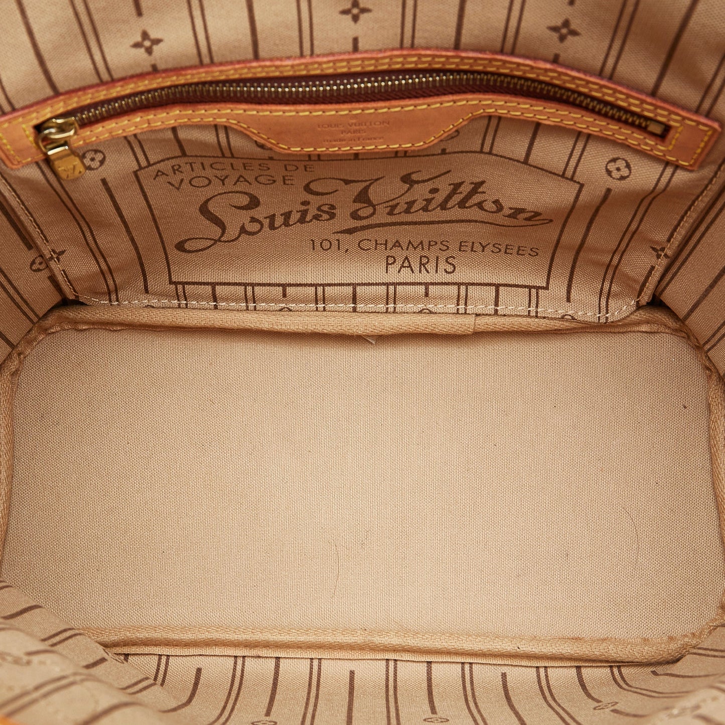 LOUIS VUITTON Monogram Neverfull PM Brown