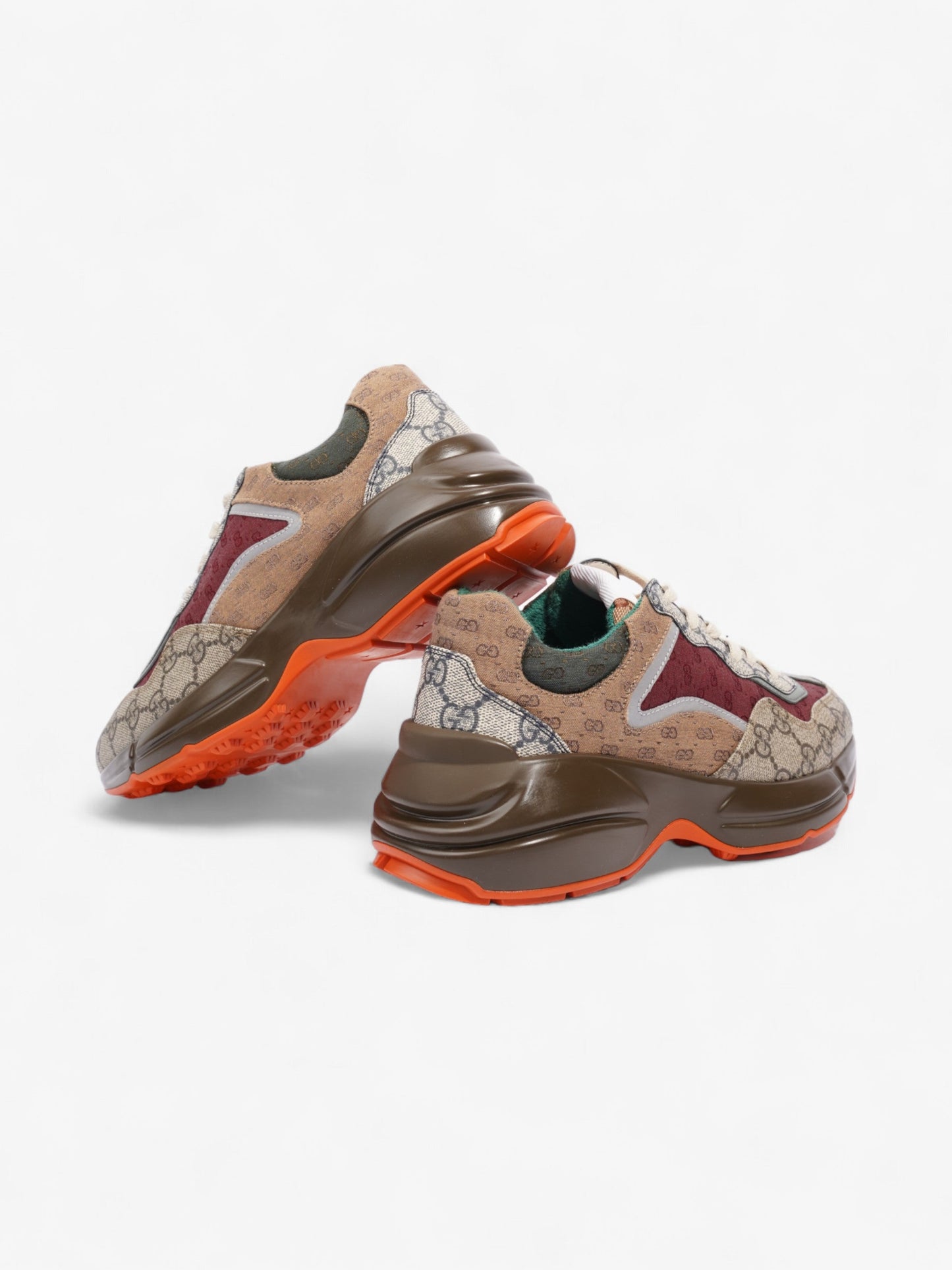 Gucci GG Rhyton Low Top GG Supreme / Brown / Multi Leather EU 37 UK 4