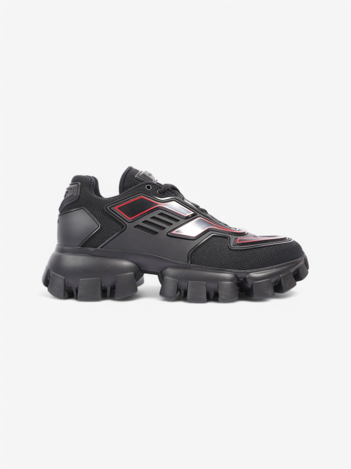 Prada Cloudbust Thunder  Black / Red Mesh EU 41 UK 7