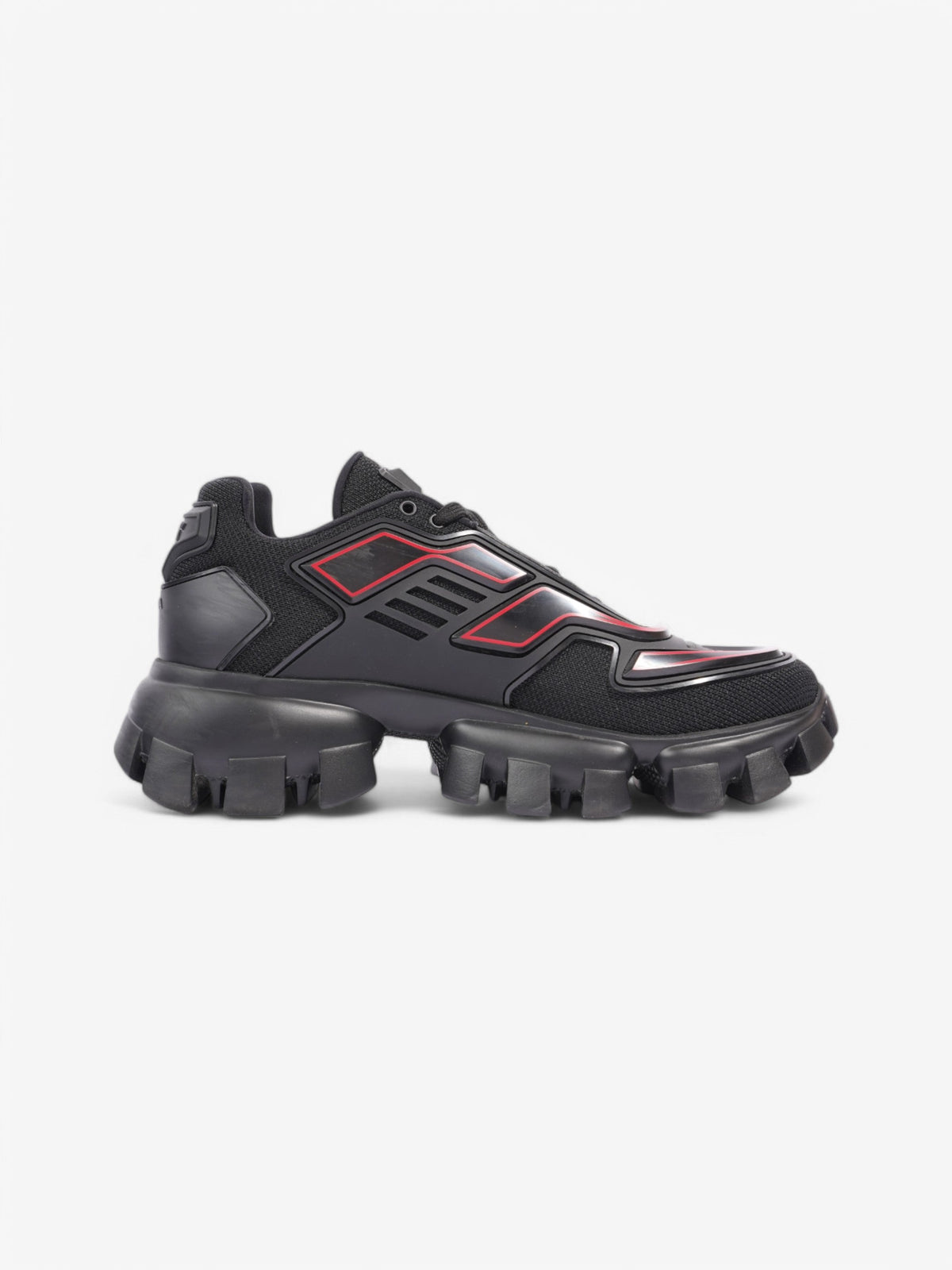 Prada Cloudbust Thunder  Black / Red Mesh EU 41 UK 7