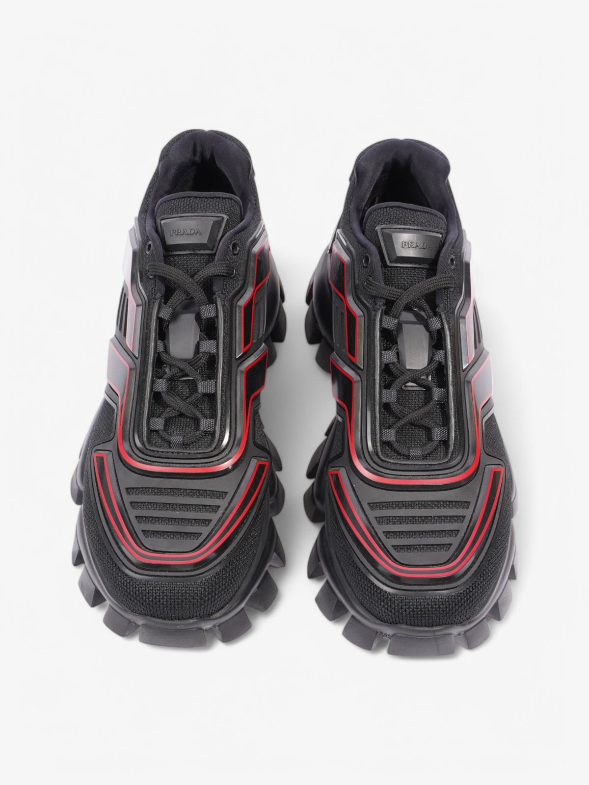 Prada Cloudbust Thunder  Black / Red Mesh EU 41 UK 7