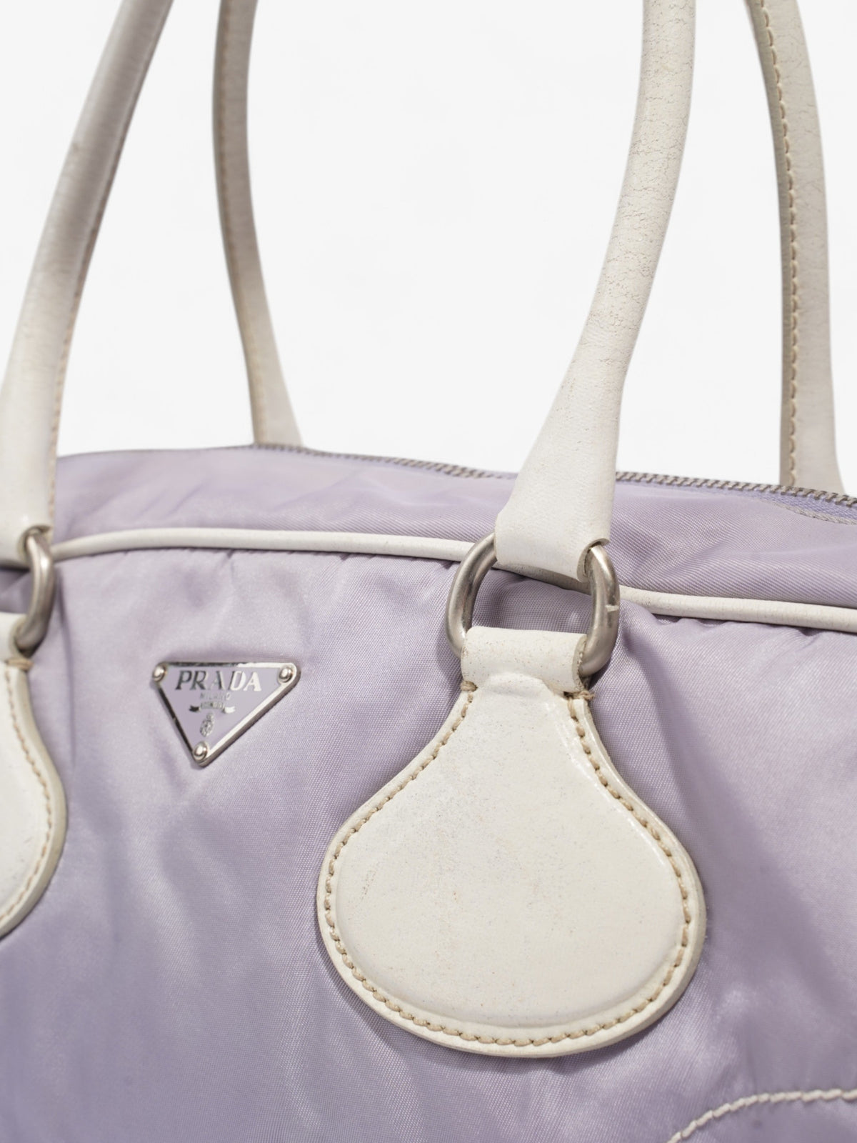 Prada Handbag Lilac / White Nylon