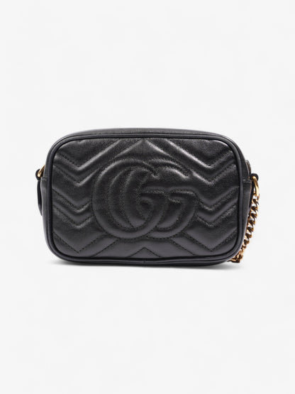 Gucci Marmont Black Matelasse Leather Mini