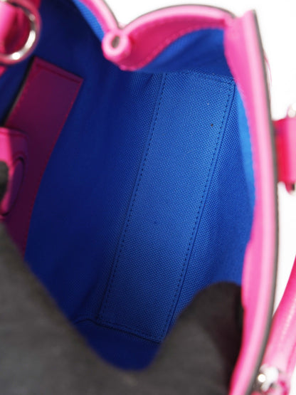 Gucci Gucci Mini Tote, GG logo Embossed Pink / Blue Leather