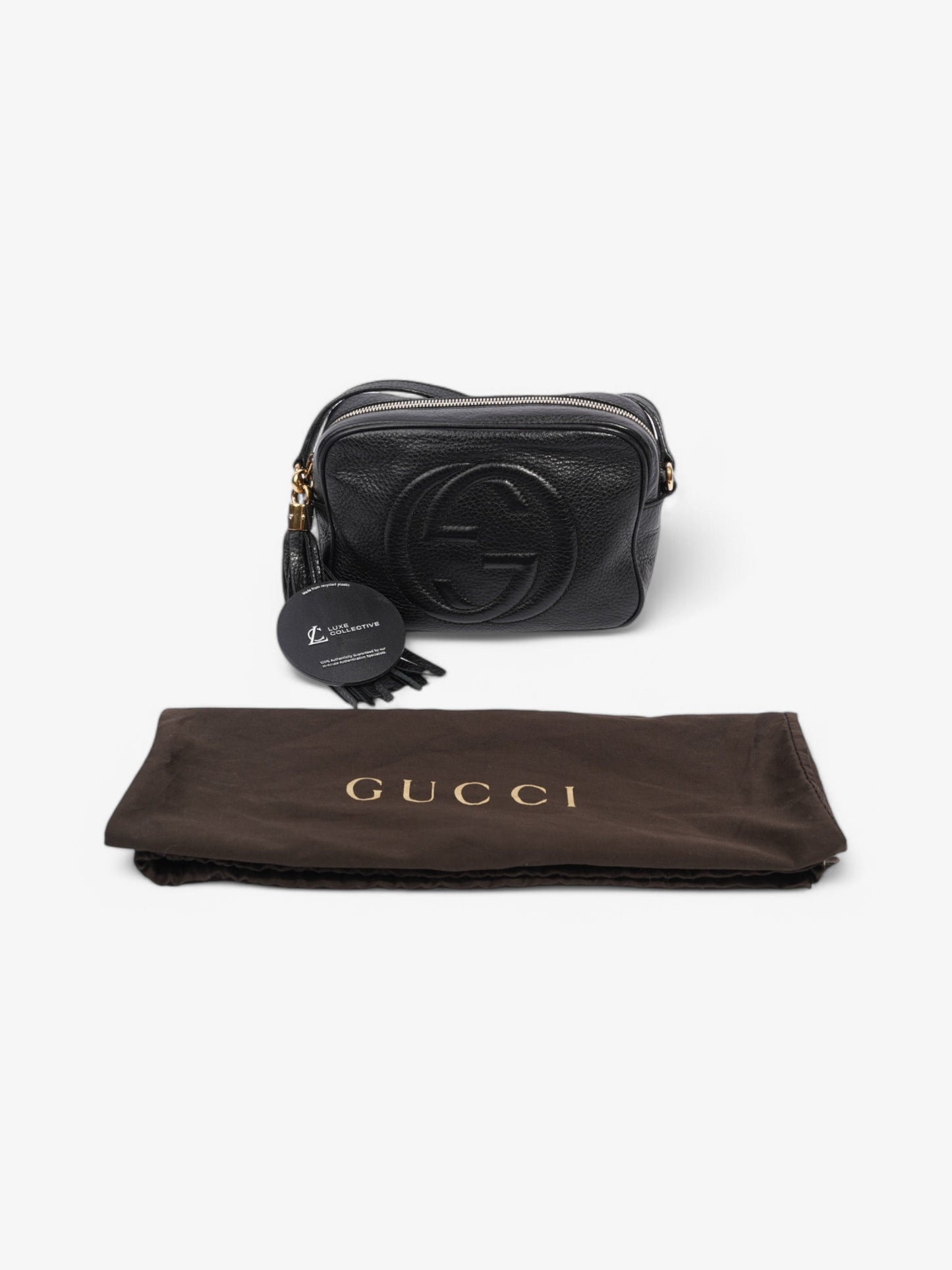Gucci Soho Disco Bag Black Calfskin Leather Small