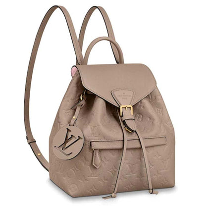 Louis Vuitton LV Unisex Montsouris Backpack Monogram Empreinte Embossed Leather