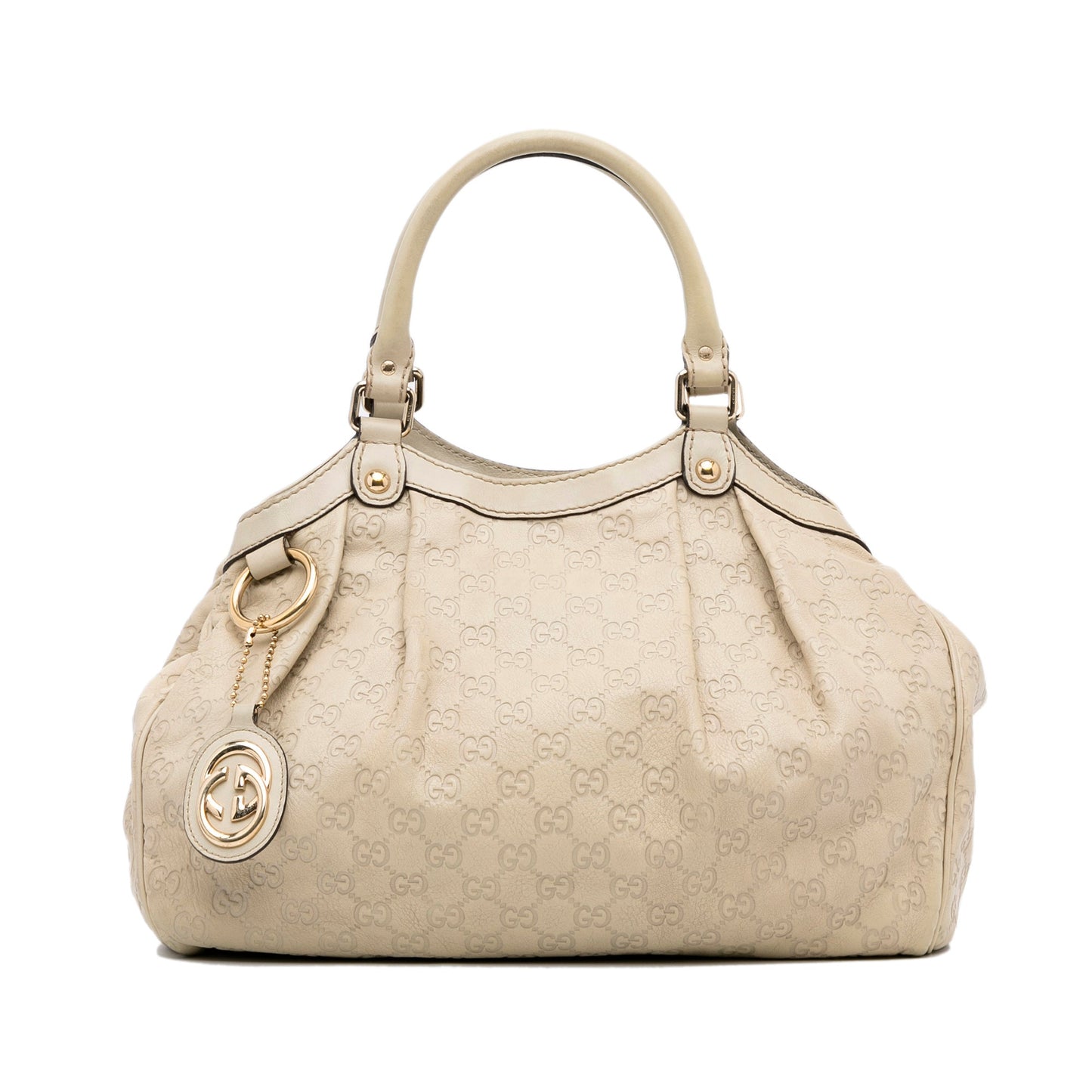 Beige Gucci Guccissima Sukey Tote Bag