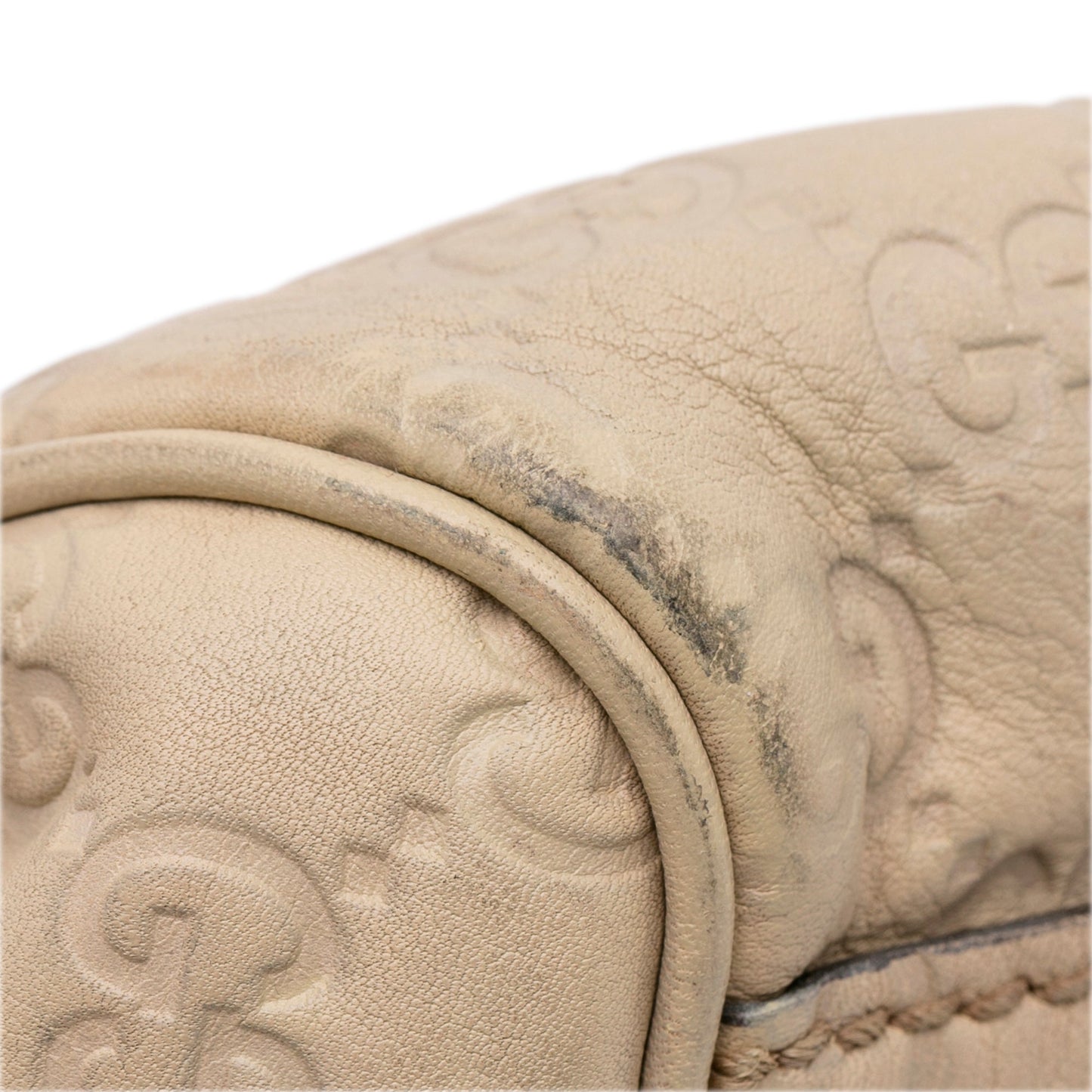 Beige Gucci Guccissima Sukey Tote Bag