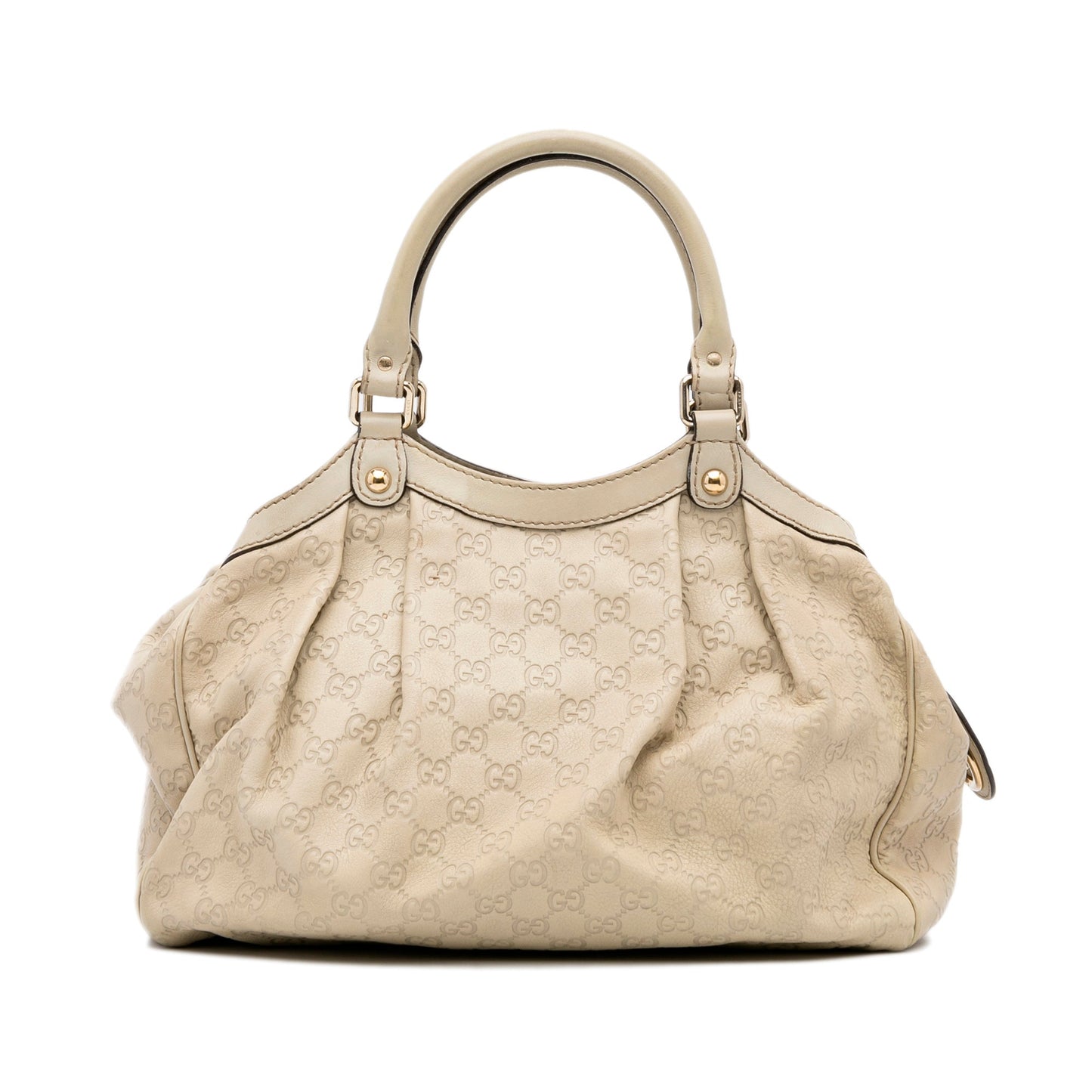 Beige Gucci Guccissima Sukey Tote Bag