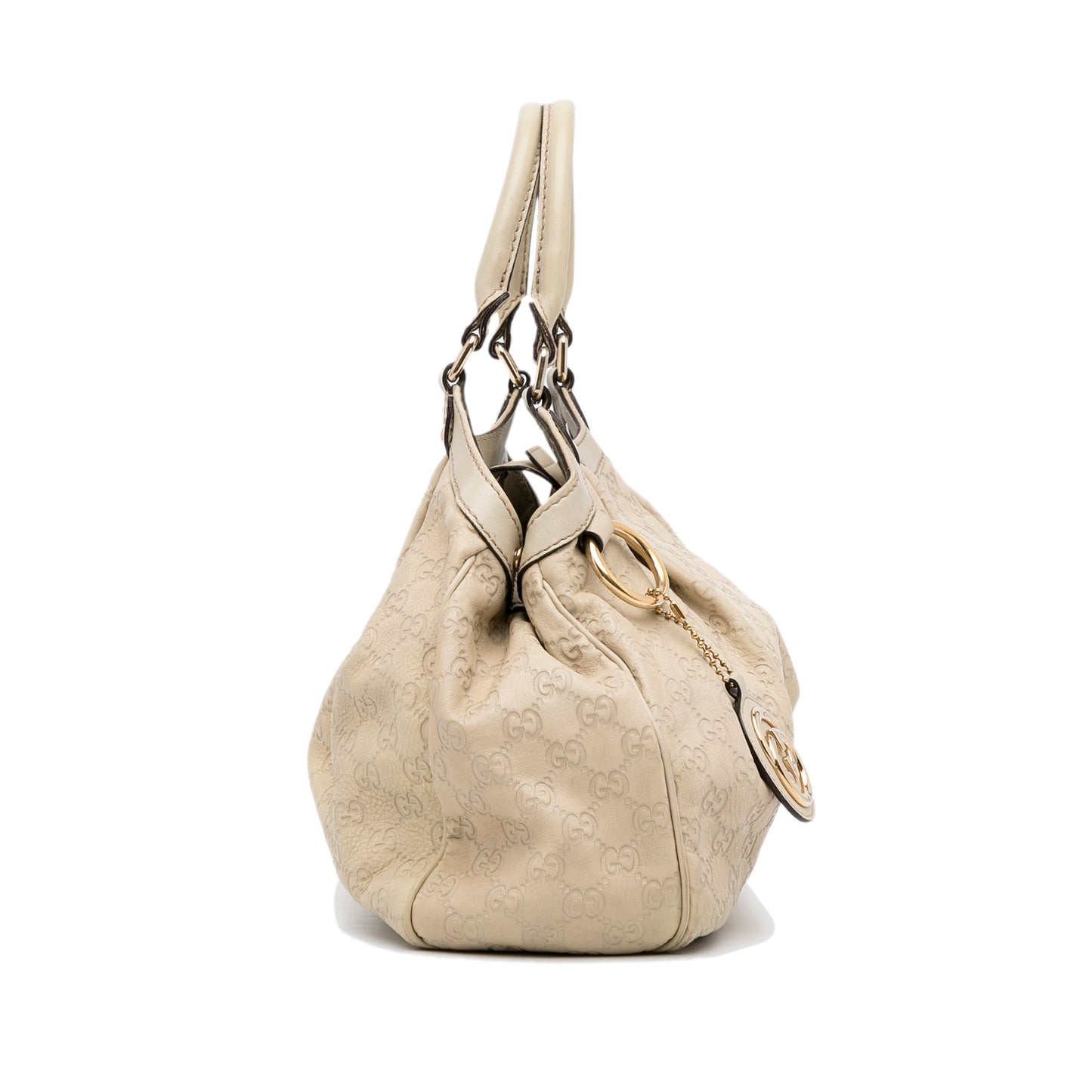 Beige Gucci Guccissima Sukey Tote Bag