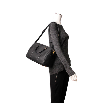 LOUIS VUITTON Leather Sofia Coppola MM Black