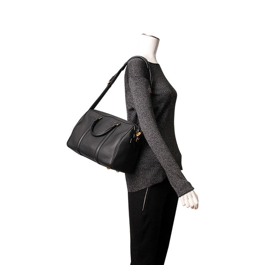 LOUIS VUITTON Leather Sofia Coppola MM Black