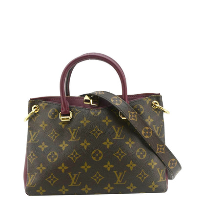 LOUIS VUITTON Pallas BB Monogram Canvas Shoulder Bag Brown
