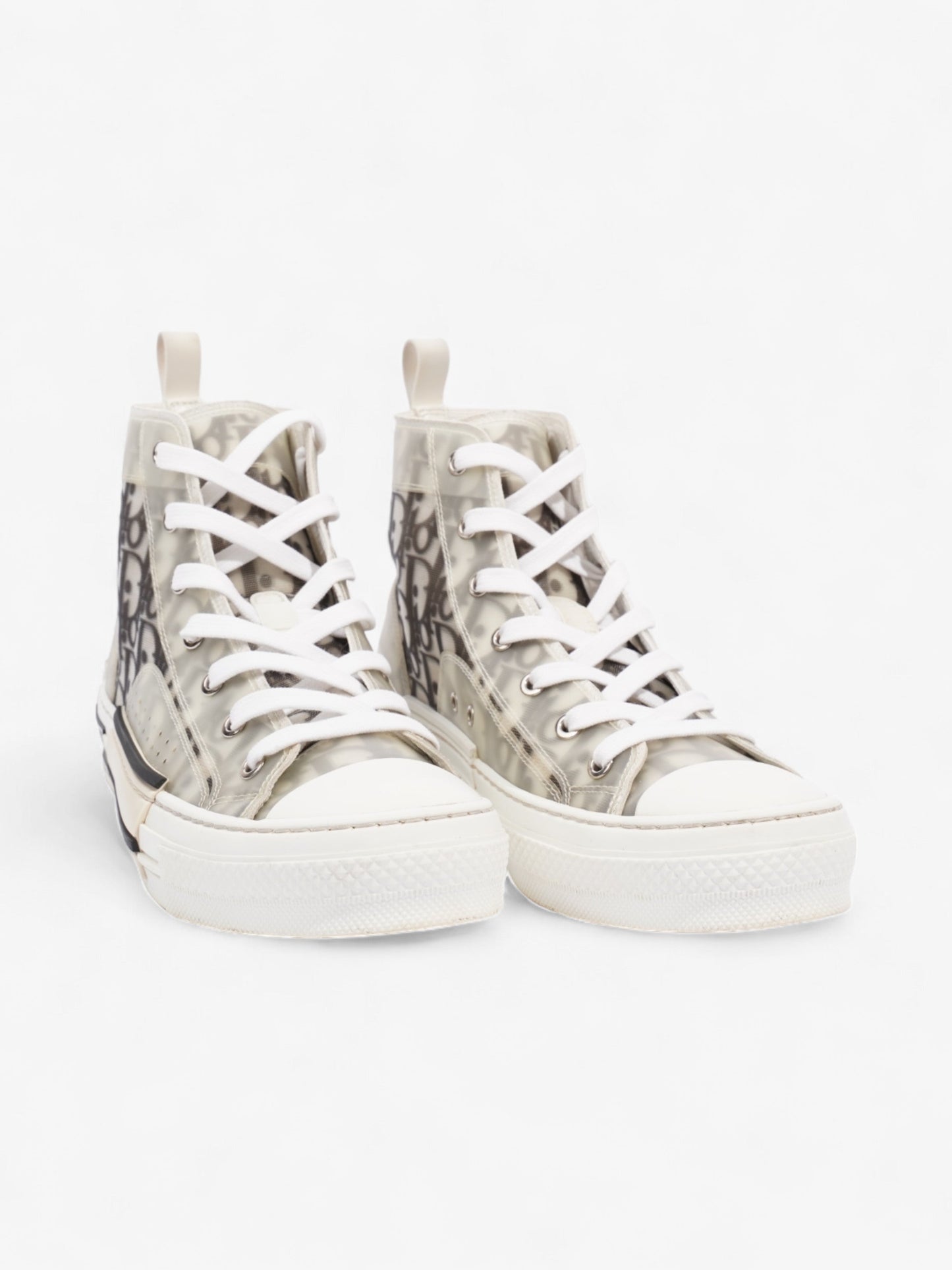Christian Dior B23 High Top White / Black Mesh EU 40.5 UK 7.5