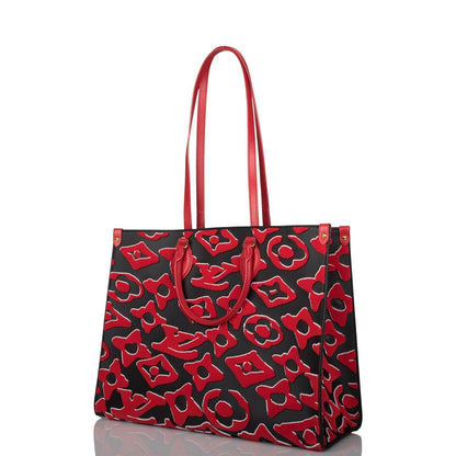 Louis Vuitton x UF Black and Red Tufted Monogram OnTheGo GM