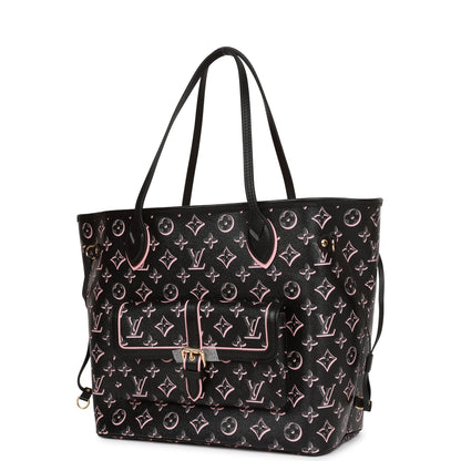 Louis Vuitton Fall For You Black Monogram Neverfull MM