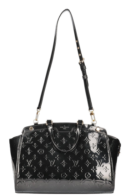LOUIS VUITTON Brea Bag MM Vernis Black