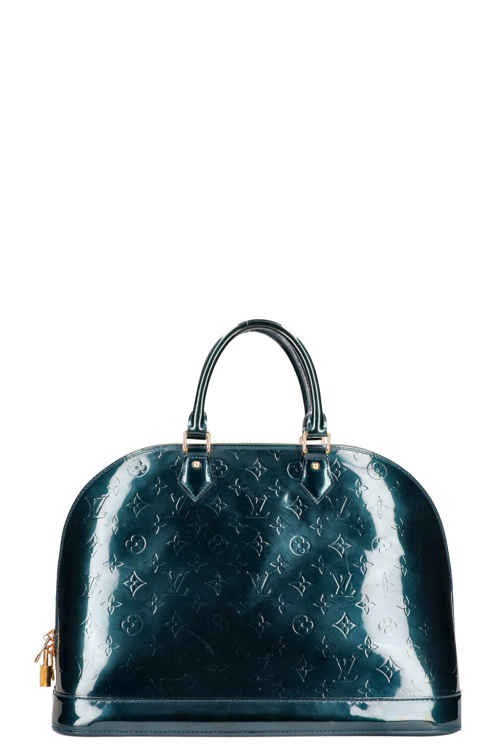 LOUIS VUITTON Alma GM MNG Vernis Petrol