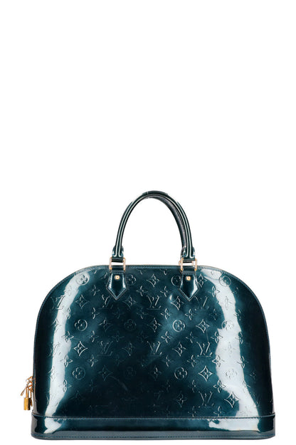 LOUIS VUITTON Alma GM MNG Vernis Petrol
