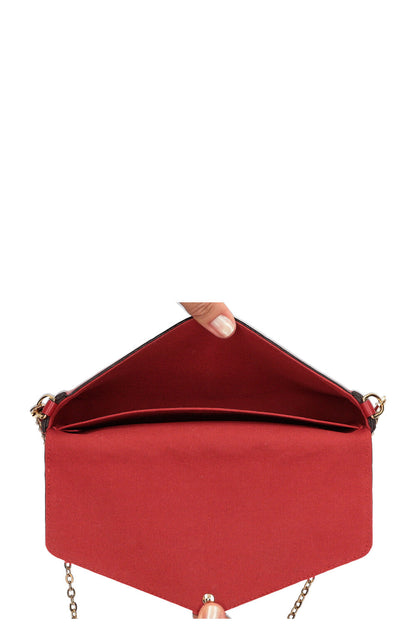 LOUIS VUITTON Felicie Pochette MNG Empreinte Red