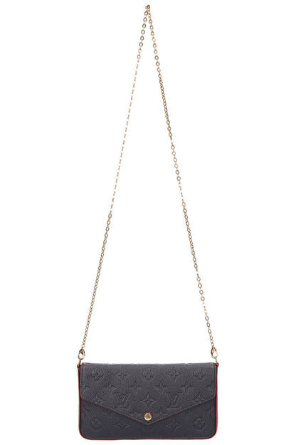 LOUIS VUITTON Felicie Pochette MNG Empreinte Navy