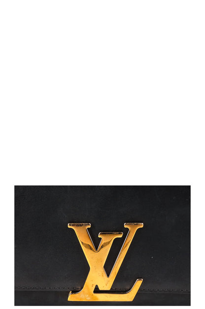 LOUIS VUITTON Chain Louise Bag GM Black