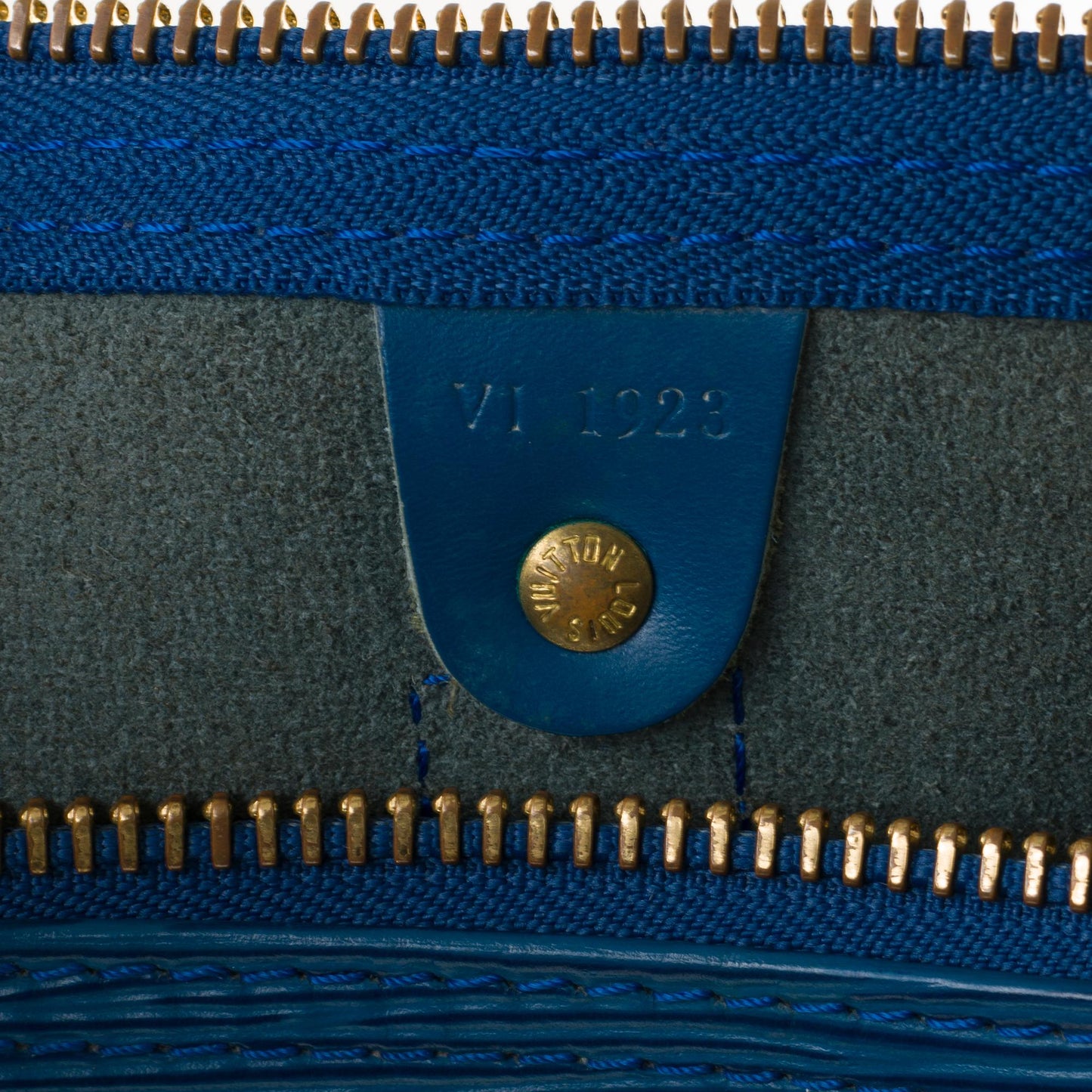 LOUIS VUITTON Keepall 45 Travel bag in blue epi leather