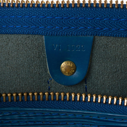 LOUIS VUITTON Keepall 45 Travel bag in blue epi leather