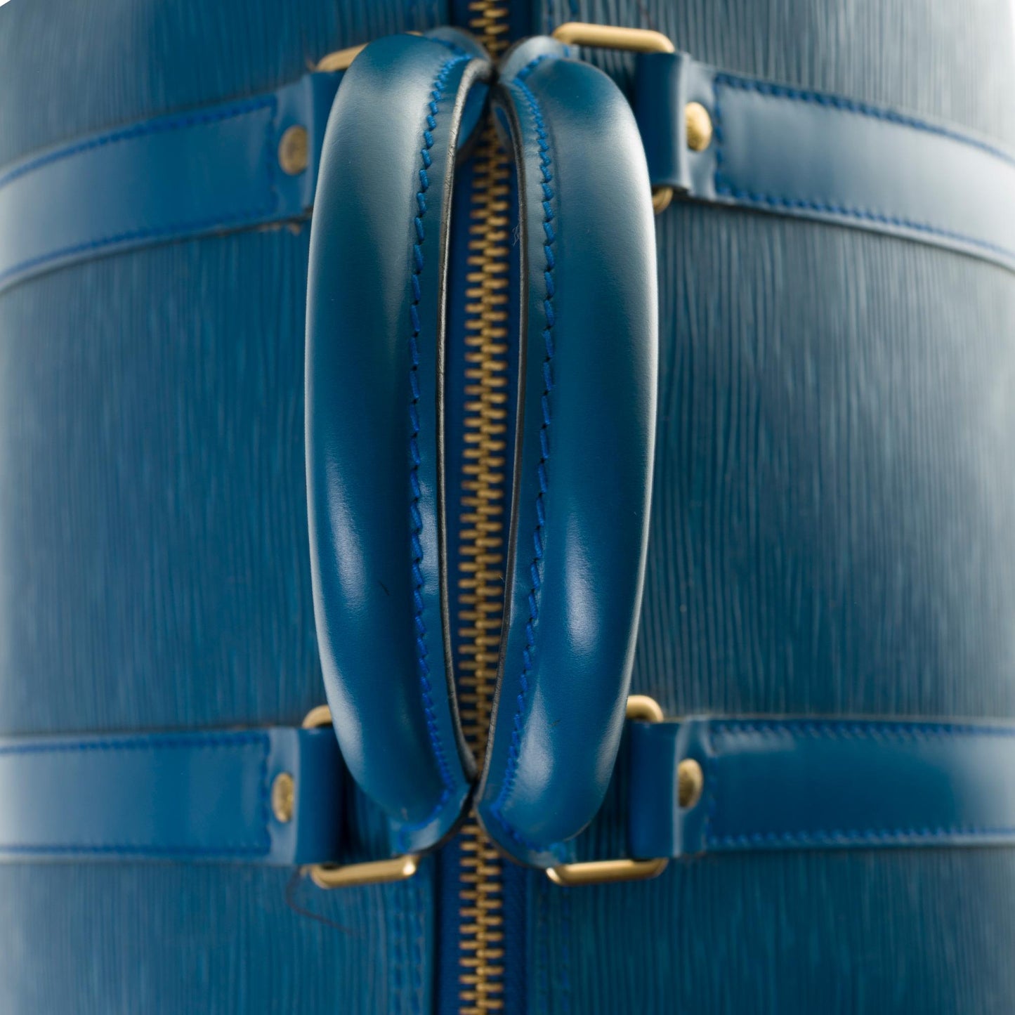 LOUIS VUITTON Keepall 45 Travel bag in blue epi leather