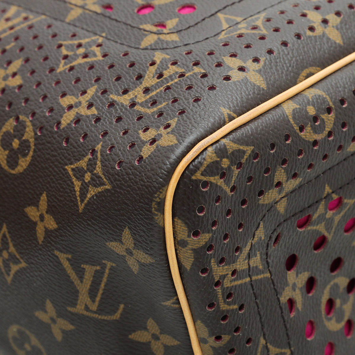 Louis Vuitton Monogram Fuchsia Perforated Speedy 30 Bag