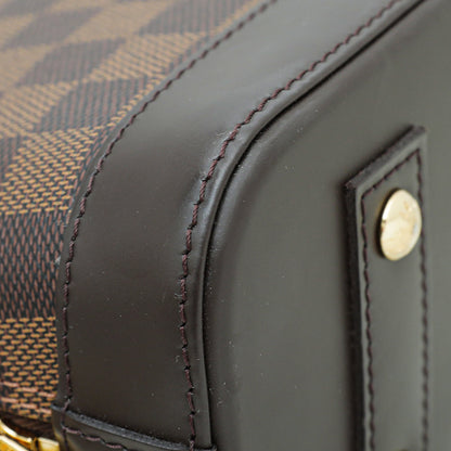 Louis Vuitton Ebene Alma BB Bag W/SM Initials