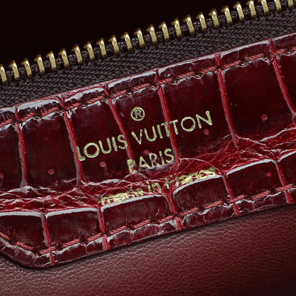 Louis Vuitton Burgundy Alligator Brea MM Bag