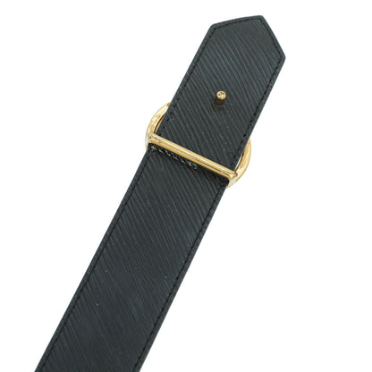 Louis Vuitton Monogram Black Circle Buckle Reversible 35mm Belt 30