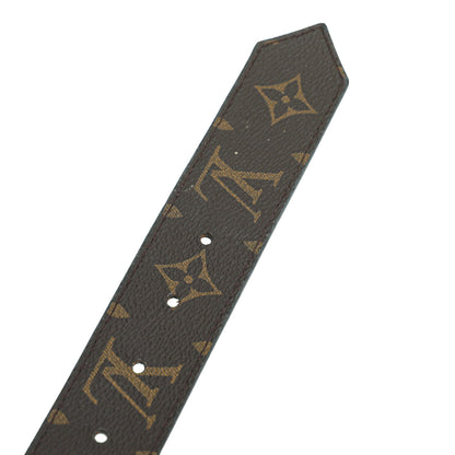 Louis Vuitton Monogram Black Circle Buckle Reversible 35mm Belt 30