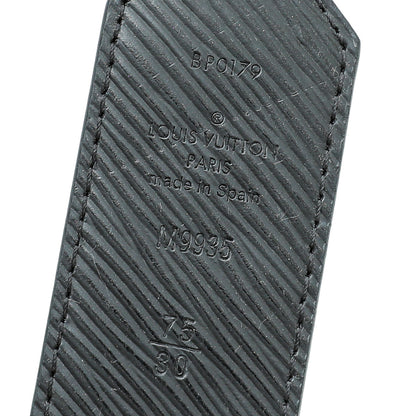 Louis Vuitton Monogram Black Circle Buckle Reversible 35mm Belt 30