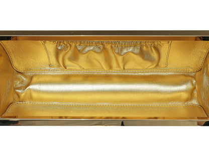 Louis Vuitton Black Minaudiere Tresor Python Clutch