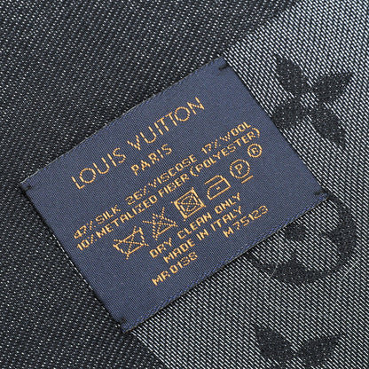 Louis Vuitton Black Monogram Shine Shawl