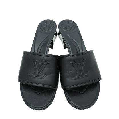 Louis Vuitton Black Magnetic Mules 40