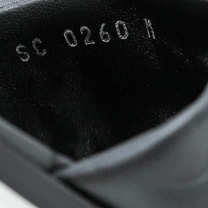 Louis Vuitton Black Monogram Embossed Revival Flat Mules 38