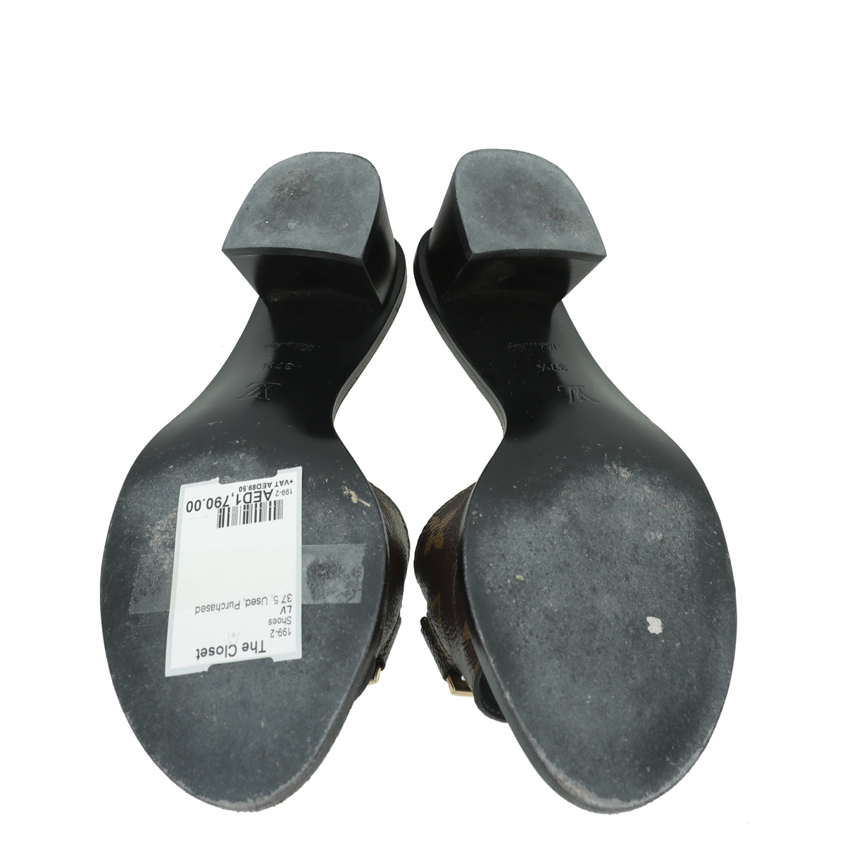 Louis Vuitton Monogram Lock It Mules 37.5