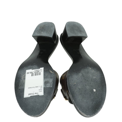 Louis Vuitton Monogram Lock It Mules 37.5