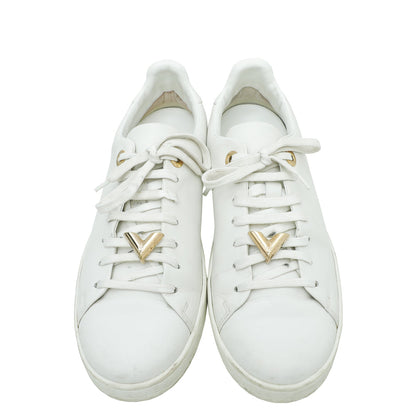 Louis Vuitton White Frontrow V Sneakers 38